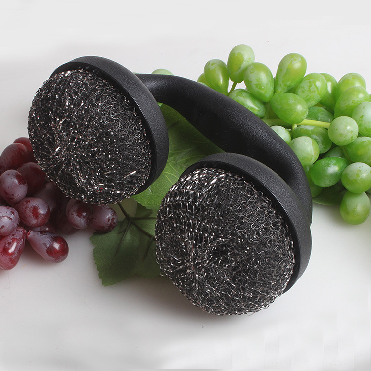 Fábrica directa PP mango cepillo de bola de acero cepillo de limpieza cepillo de barbacoa cepillo de alambre de cobre cepillo de la herramienta de barbacoa