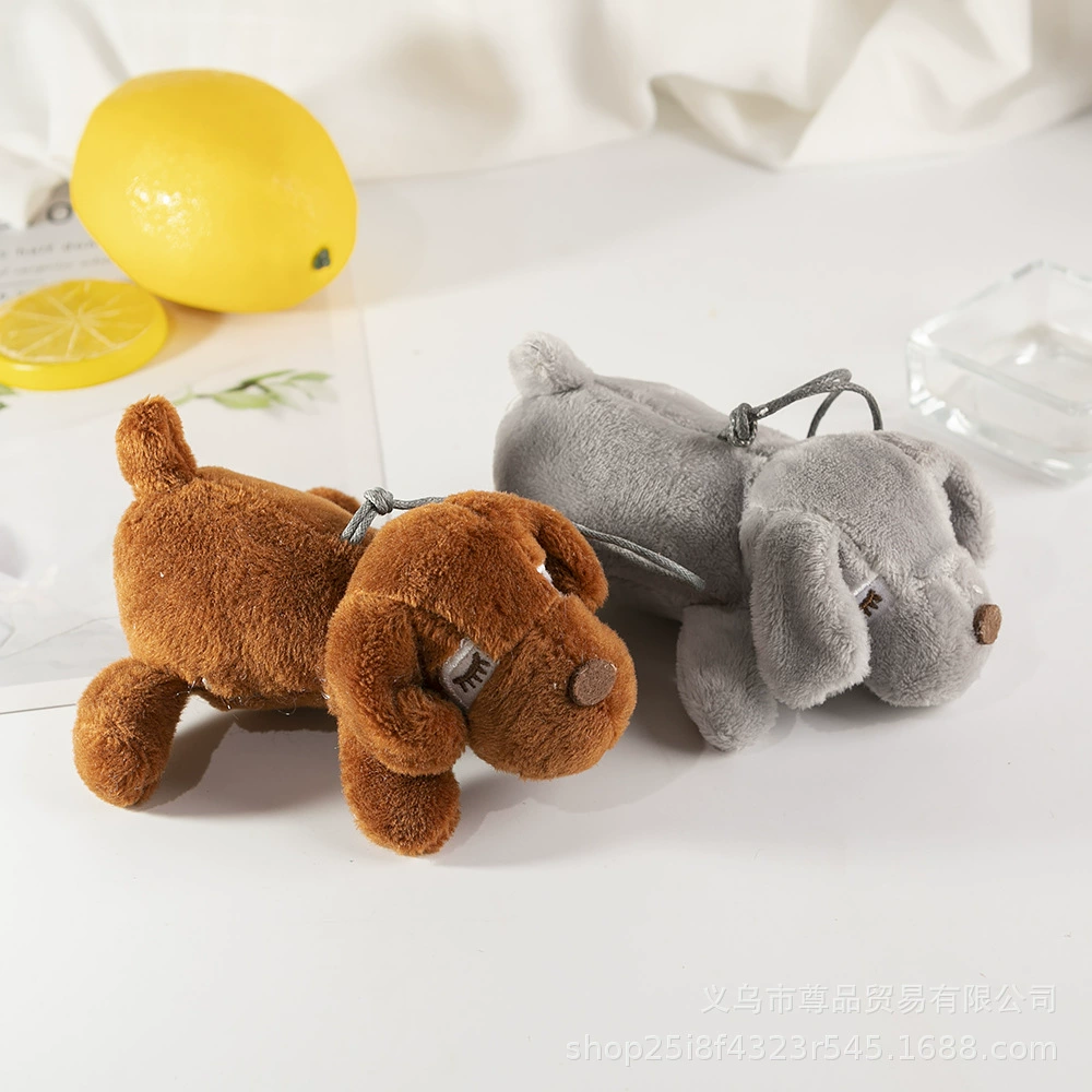 Милая Собака Щенок Плюшевые игрушки рюкзак маленький кулон кукла брелок кулон