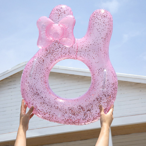 Supply ins Internet celebrity thickened children's sequined bow KT cat swimming ring child baby armpit ring