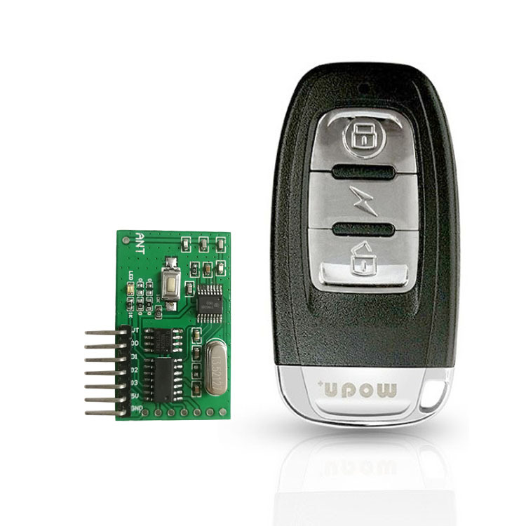 433汽车遥控器钥匙 HCS301滚动码解码模块 无线RF收发遥控模组