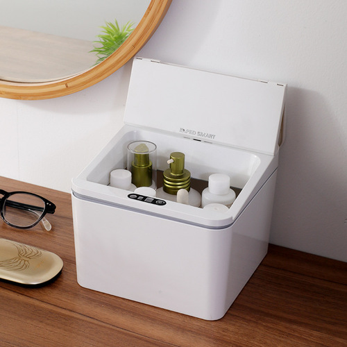 Smart induction electric desktop car trash can storage box table dormitory office tissue box snack box