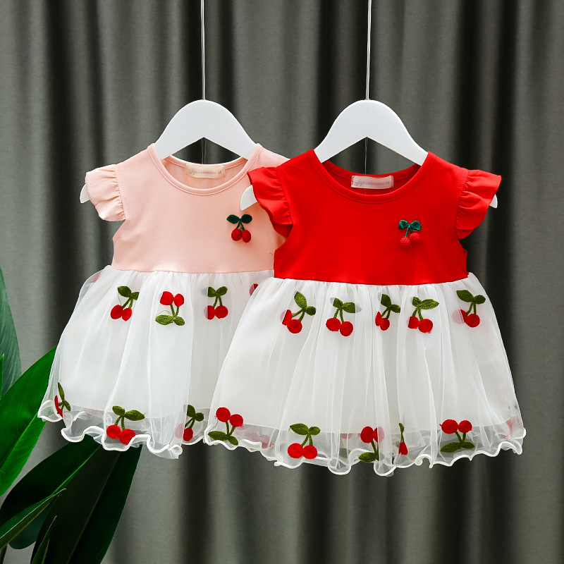 Girls dress 1-3 Years Old Baby Summer Mesh Dress Western-style Children's Summer 0 Baby Girl Small Dress Princess Dress Girls dress 1-3 Years Old Baby Summer Mesh Dress Western-style Children's Summer 0 Baby Girl Small Dress Princess Dress