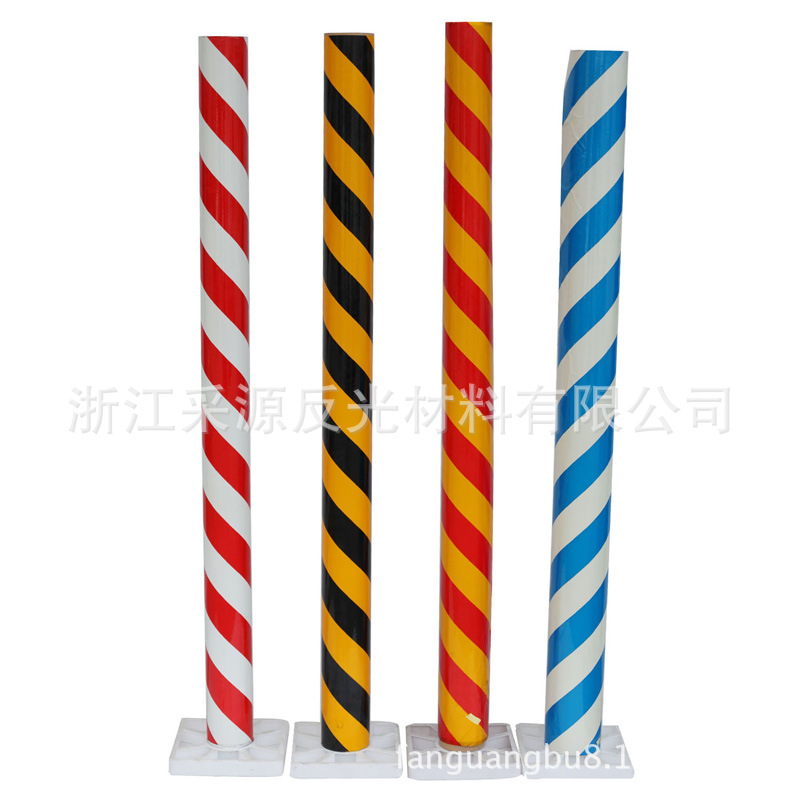 黑黄斜纹反光膜PET红白反光胶带交通设施反光贴广告级双色反光膜