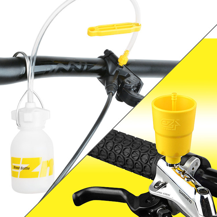 EZmtb bicicleta de freno de disco de aceite de cambio de aceite y herramienta de llenado de aceite de freno de bicicleta de montaña versión universal conector de metal
