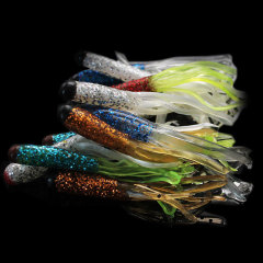 Soft plastic tube lure for largemouth bass fishing, wholesale factory supply, suitable for various water bodies, realistic fish imitation.