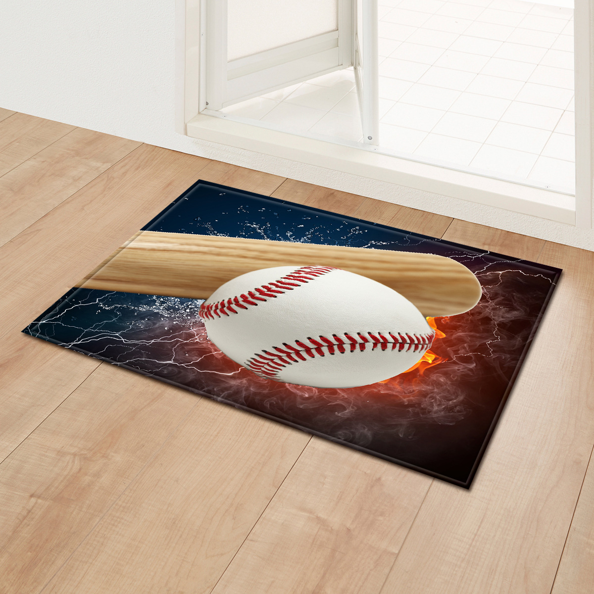 Entrada de bienvenida pequeña alfombra de piso transfronterizo absorbente antideslizante alfombra de piso baño dormitorio sala de estar puerta alfombra de bienvenida