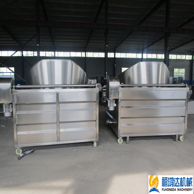 金针菇电加热油炸锅 可自动出料 油水分离菌菇类油炸机