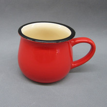 zakka杂货 复古创意陶瓷大肚杯子 韩式早餐牛奶杯咖啡杯 加印logo