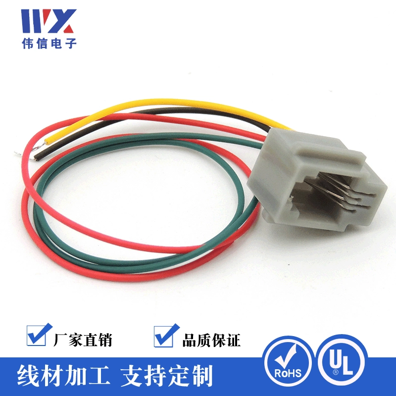 RJ11 телефонного ряда 616MS проводной разъем интерфейс 616MS*4C медная жила длину можно настроить