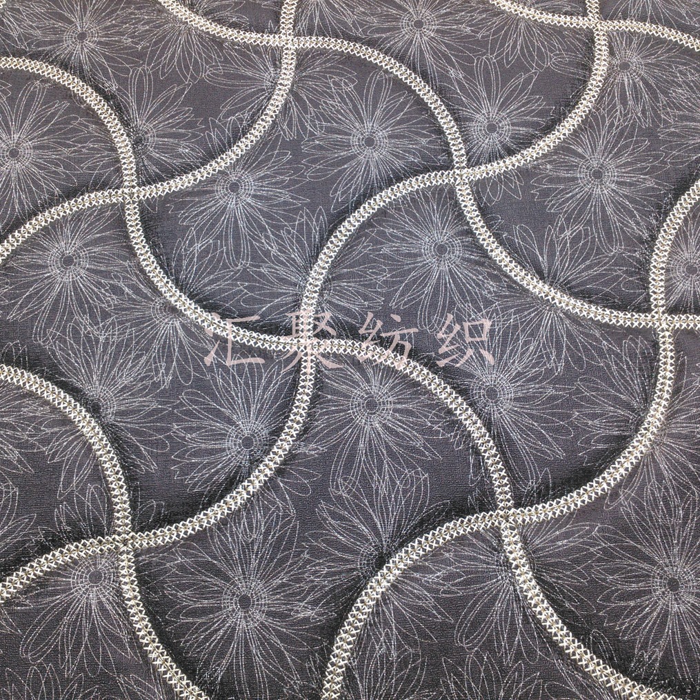 绗绣软包皮革 刺绣皮革 移门革