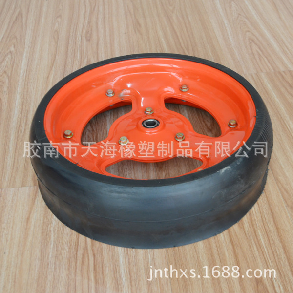 农用播种机天窗宽限深轮子16x4.5配红铁天窗轮辐农用播种机零配件