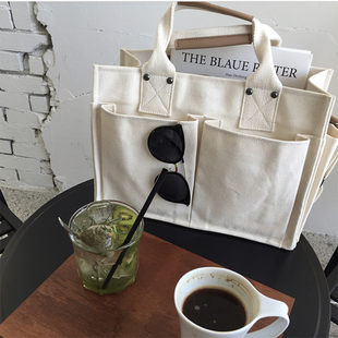 Shoulder bag, capacious shopping bag, handheld one-shoulder bag, Korean style, South Korea