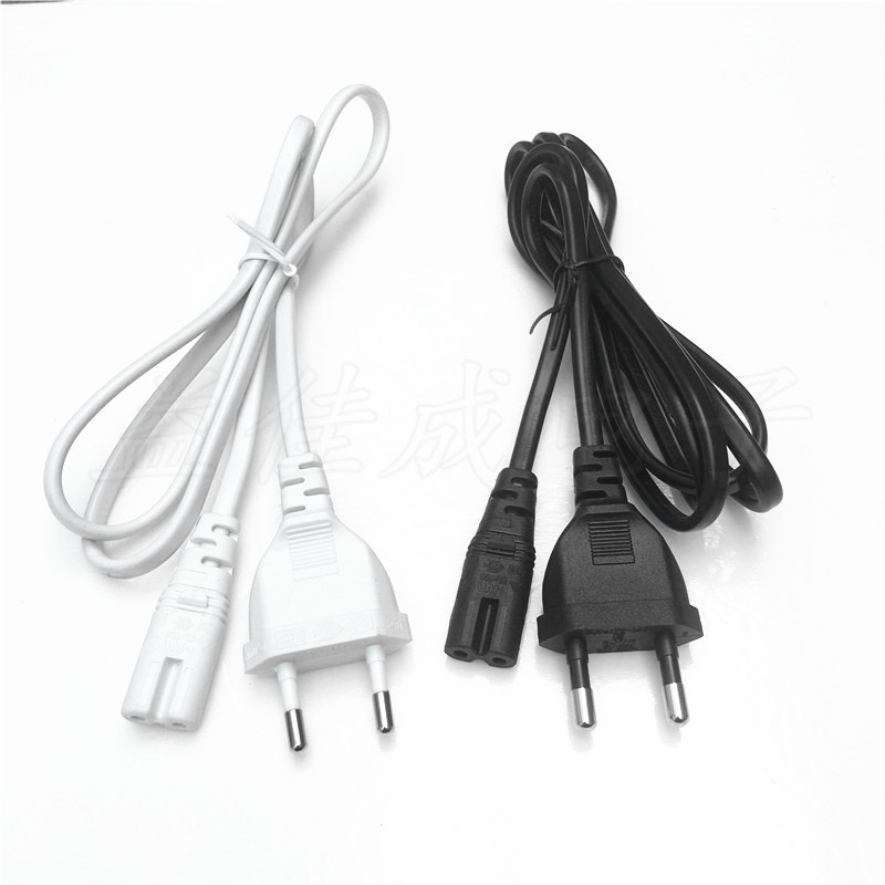 KC认证插头线 韩标2插 韩国l两插 韩规二插八字尾电源线