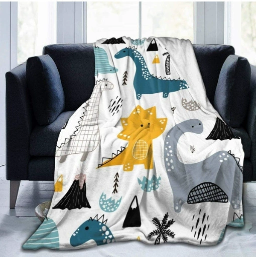 DIY одеяло Полосатое геометрическое осенне-зимнее теплое покрывало для дивана одеяло с цифровым принтом двустороннее фланелевое одеяло с кондиционером