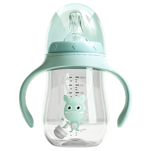 Baby Bottle Newborn Dual-Purpose Children's Sip Cup Wide Mouth Set Infant Supplies Manufacturer Wholesale Customization