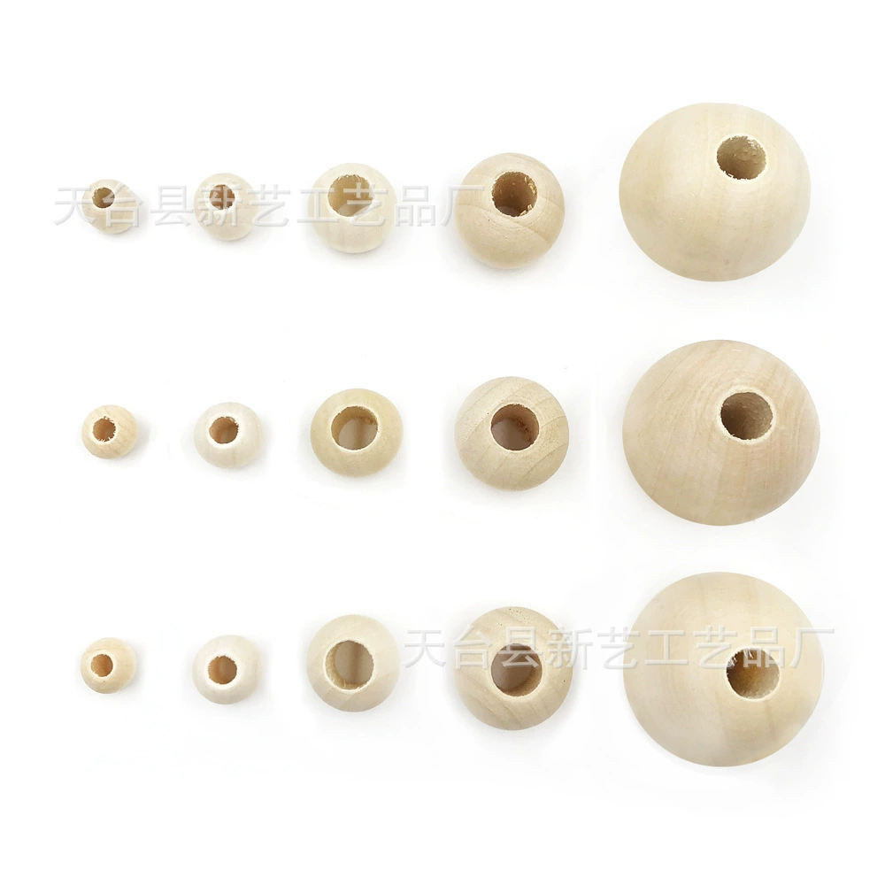 В наличии деревянные бусины с большими отверстиями 8-50 мм ручной работы из бисера свободные бусины Круглые бусины лотоса DIY Деревянные ювелирные аксессуары