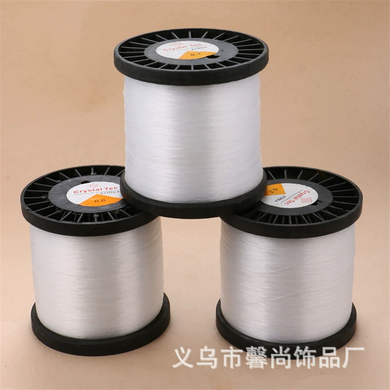 Прямая поставка с фабрики DIY ювелирные аксессуары прозрачная леска Хрустальная леска неэластичная леска оптом
