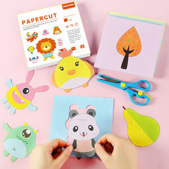 Fuyang Angel Paper-cutting Book Children's DIY Making Material Preschool Intelligence Stereoscopic Folding Paper English-Chinese 3-6 Years Old 
