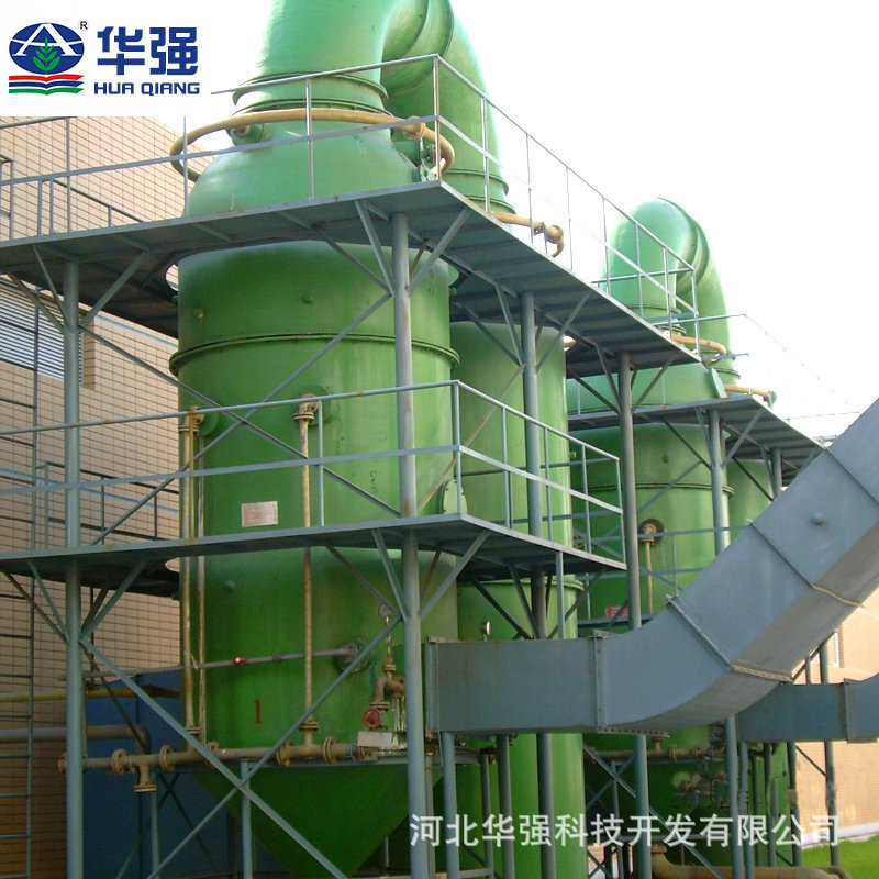 大型玻璃钢脱硫塔 隧道窑烟气净化塔喷淋式烟气净化器 脱硫除尘器
