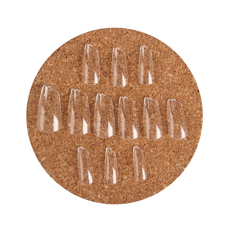 Exclusivo transfronterizo para uñas de labios transparentes semiacabadas de estilo japonés sin costuras plegables de alta gama 504 piezas de uñas falsas P23