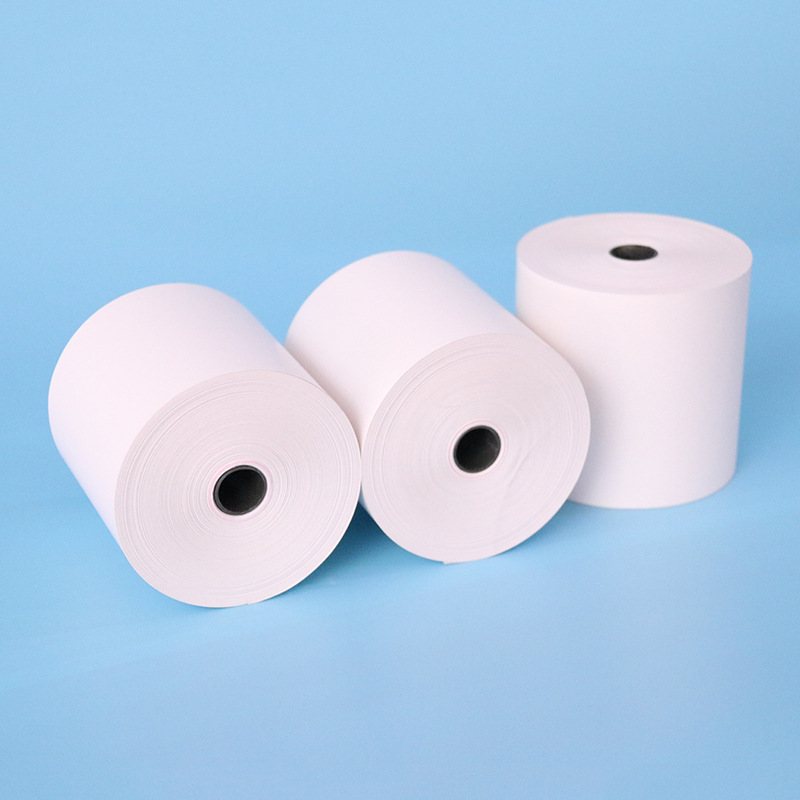 Thermal cashier paper 80*80 supermarket receipt printing paper 80 Meituan takeaway order paper 55g ultra-thin paper 80x80