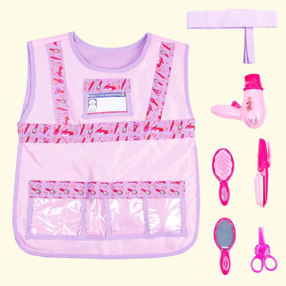 Cross-border children Barber career experience game clothing cosplay hairdresser kindergarten performance clothing