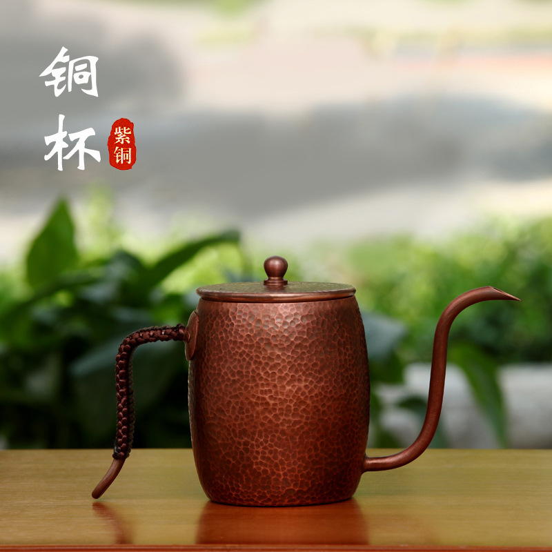 Handmade copper pot copper hand Coffee Pot hand hammer point coffee pot factory direct mouth copper pot copper wine pot