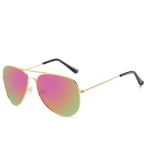 Factory Direct Sales 3026 Classic Sunglasses Unisex Driver Metal Toad Mirror Color Film Fashion Sunglasses