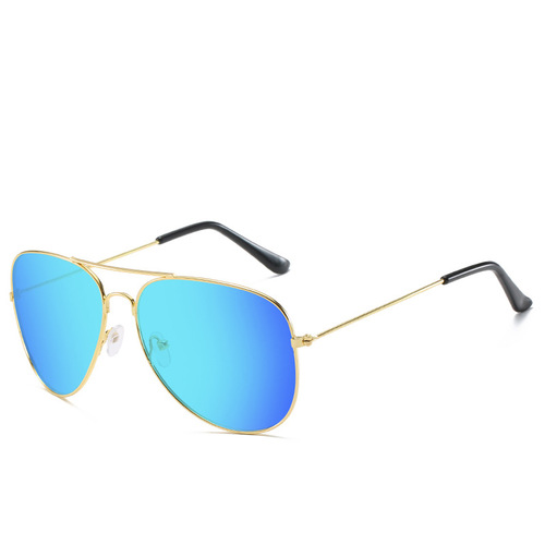 Factory Direct Sales 3026 Classic Sunglasses Unisex Driver Metal Toad Mirror Color Film Fashion Sunglasses