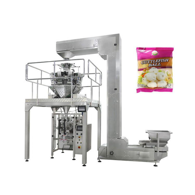 鱼丸食品颗粒包装机械 电子秤立式丸子全自动定量称重包装机