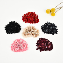 新款热销鞋花女鞋扣 韩版饰品配件双面绒 手工布艺花朵头花帽子花
