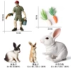 3 rabbits+breeders+radish