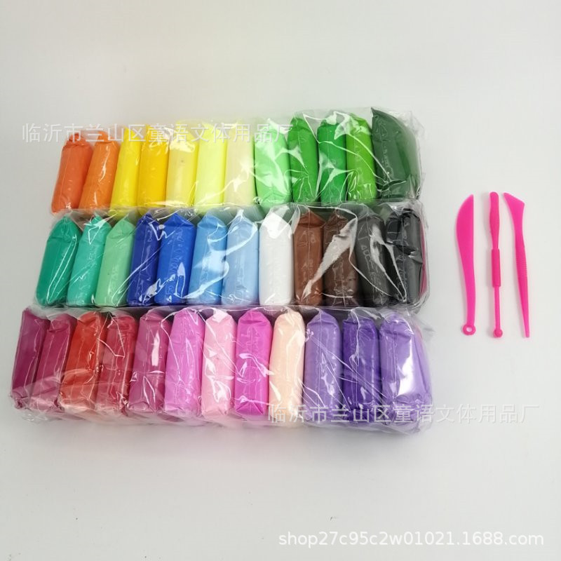 Arcilla ultraligera 12 colores 24 colores 36 tiras de color en barro espacial, barro de goma, barro de Goma para niños Dy juguetes de arcilla aprobados por los fabricantes