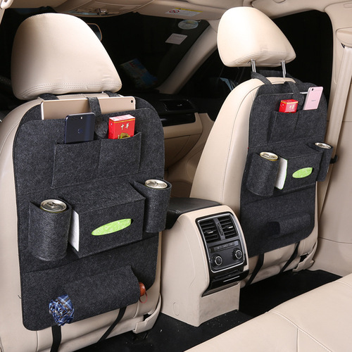 Car interior supplies seat back storage bag seat back storage bag multifunctional car storage bag felt hanging bag