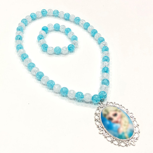 Elsa Rhinestone Forehead Chain, Frozen Earrings & Necklace Set for Children's Day, Perfect for Halloween Cosplay, Performances, and Runway Shows