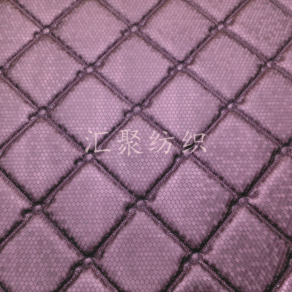 移门软包皮革 绗绣皮革 斜方格刺绣皮革