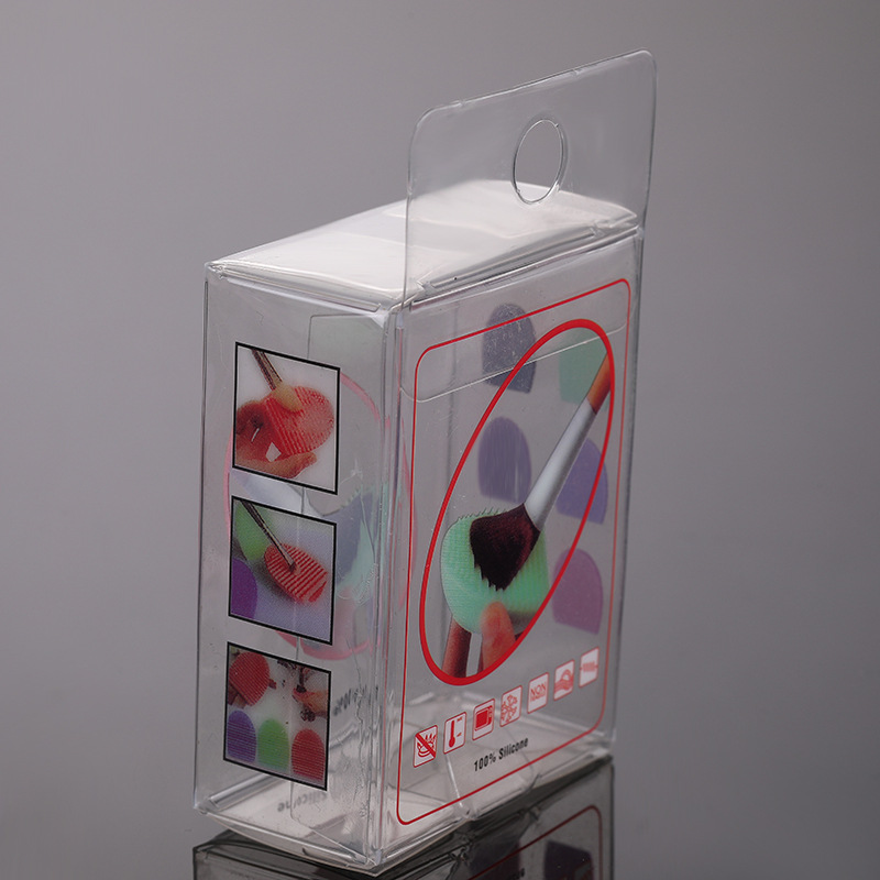 厂家直供 时尚可爱透明通用盒PVC材质化妆品洗刷器包装盒现货批发