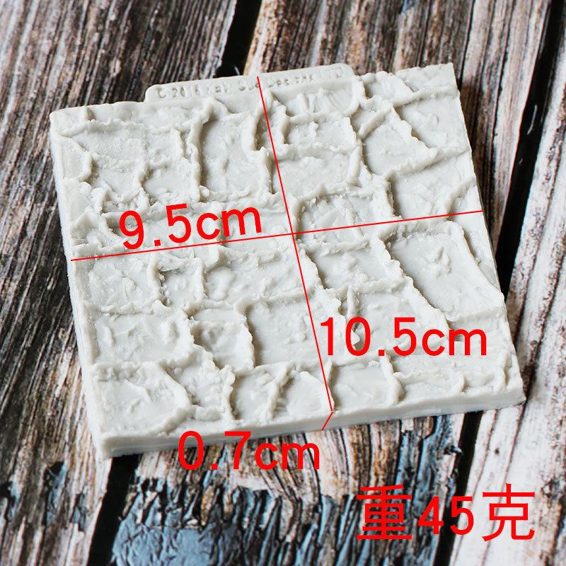 Azulejo de pared de simulación patrón piel fondant cake Edge molde de silicona Nuevo fondant textura realista en stock al por mayor