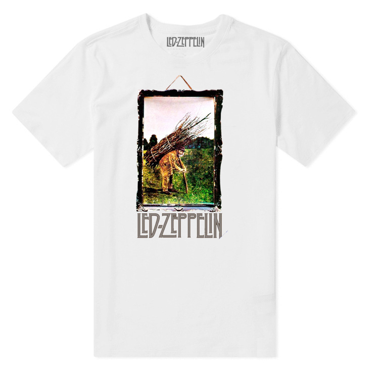 Summer New LED ZEPPELIN ZEPPELIN Airship Rock Band Retro Men Short Sleeve T-Shirt T-Shirt