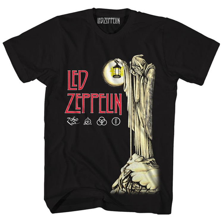European and American LED ZEPPELIN ZEPPELIN Airship Band American Retro Rock Short Sleeve T-Shirt Men's T-Shirt