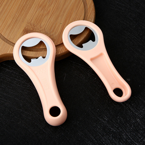 Jingzhimeng simple plastic stainless steel bottle opener beer opener beverage can opener household creative bottle opener to open wine