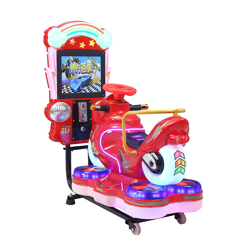 Máquina de juego de carreras de monedas de videojuegos grande directa de fábrica equipo de videojuegos parque infantil máquina de juego de motocicleta cuadrada de interior