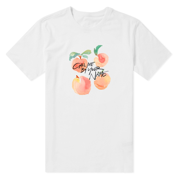 Movie cmbyn Please Call Me by Your Name elio sweet tea surrounding peaches watercolor men's and women's short sleeve t-shirt