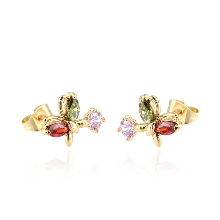 Серьги из платины и циркония, золото, AliExpress, Amazon, 18 карат, оптовая продажа