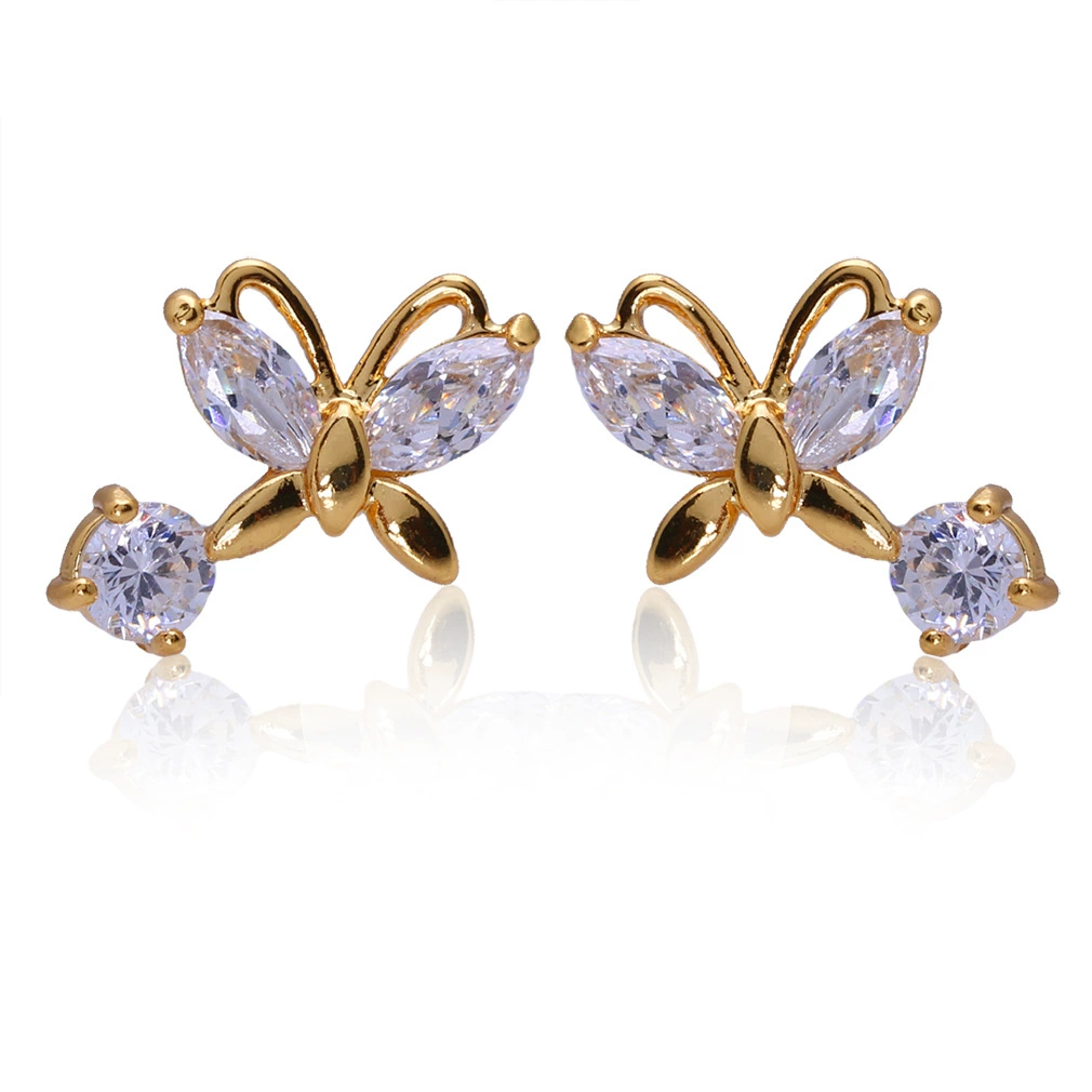 Серьги из платины и циркония, золото, AliExpress, Amazon, 18 карат, оптовая продажа