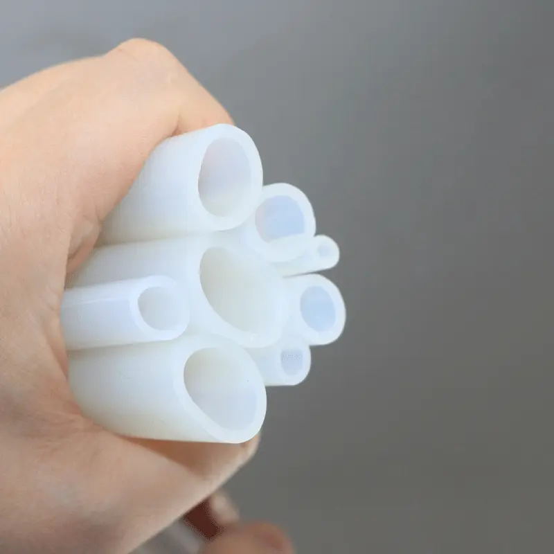 厂家定制硅橡胶软导管 加厚耐高温多规格弹性套管白色硅胶软管