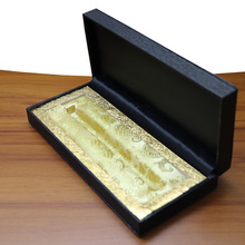 跨境黑色卡槽包装盒钢笔签字笔礼品盒创意饰品盒广告文具盒定logo