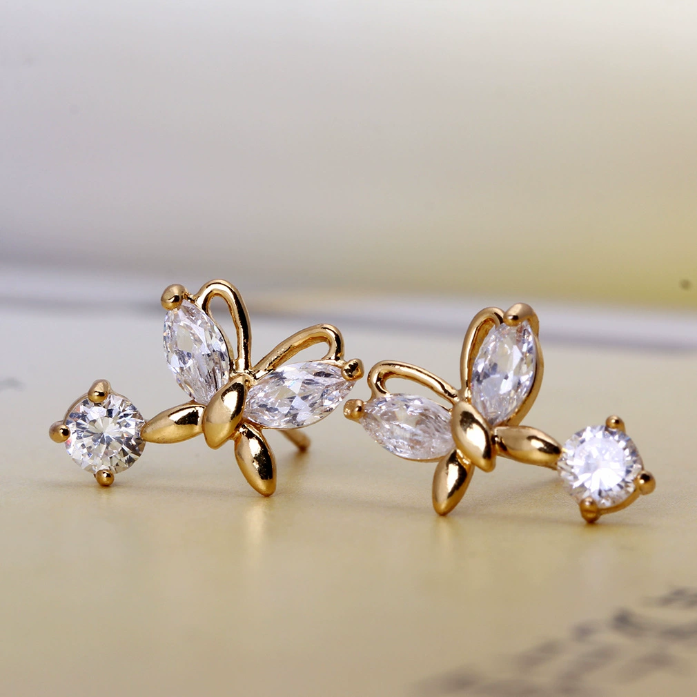 Серьги из платины и циркония, золото, AliExpress, Amazon, 18 карат, оптовая продажа