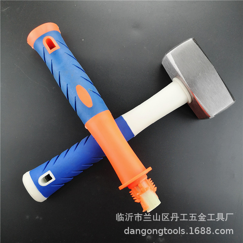 1000 1500 2000 高碳钢锻打八角锤 TPR全包塑环保柄八角锤石工锤