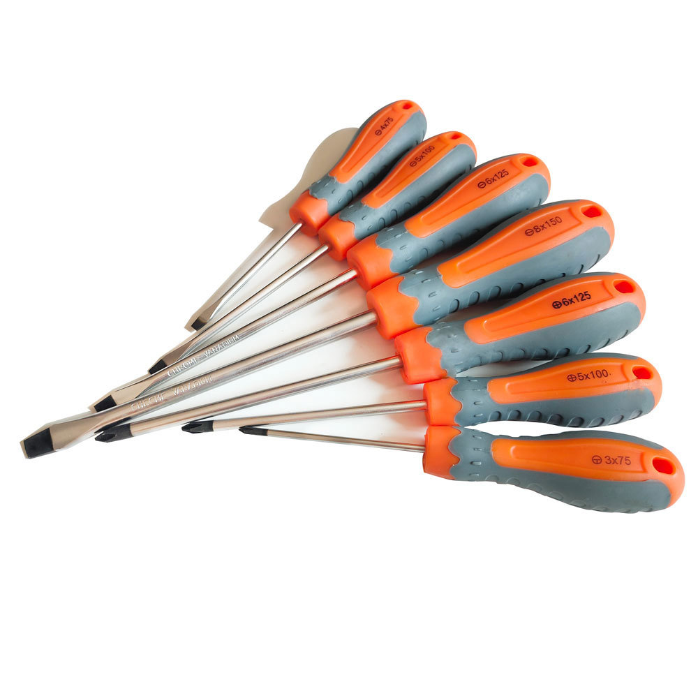 【产家直销】7件套多功能螺丝刀一字十字多尺寸手动工具